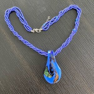 Blue necklace